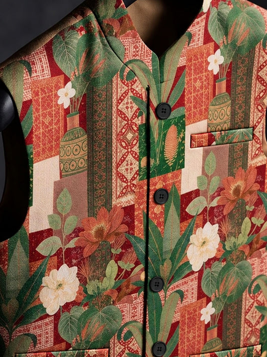 Mehr* Printed Waist Coat#104