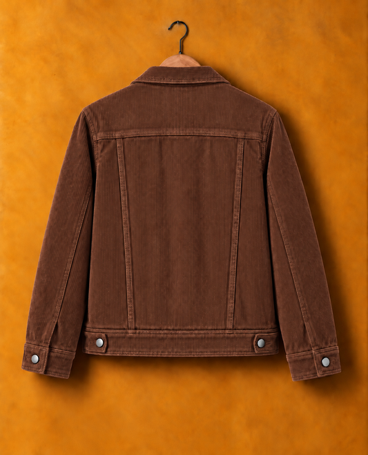 Terracotta* Corduroy Trucker Jacket#4