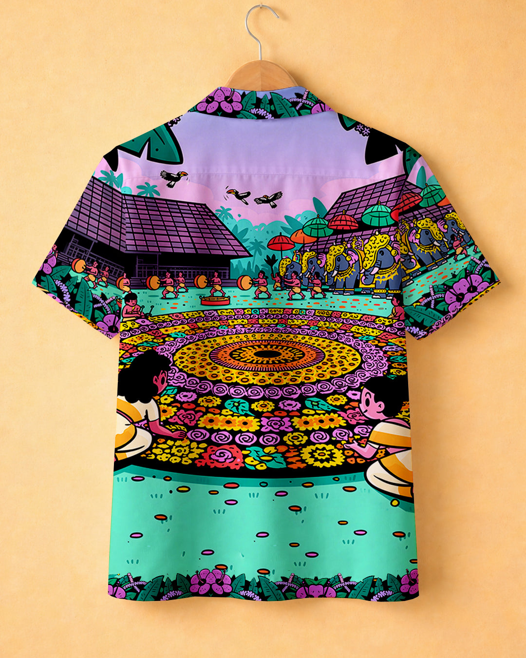 Onakkodi Bloom - Cotton Printed Cuban Shirt #16