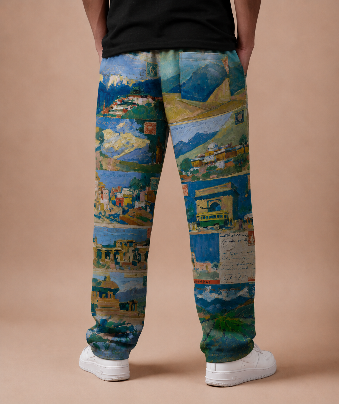 Sojourn Printed Wide Leg Jogger #1