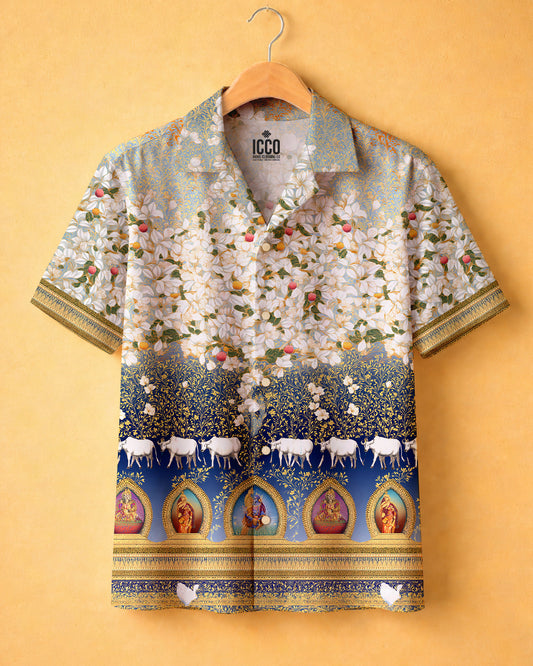Aarya - Cotton Printed Cuban Shirt #11