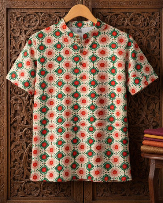 Ethnic * Cotton Printed Kurta Shirt #6