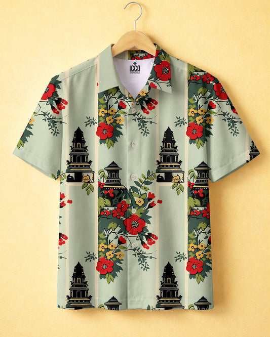 Shrine * Cotton Printed Shirt #20