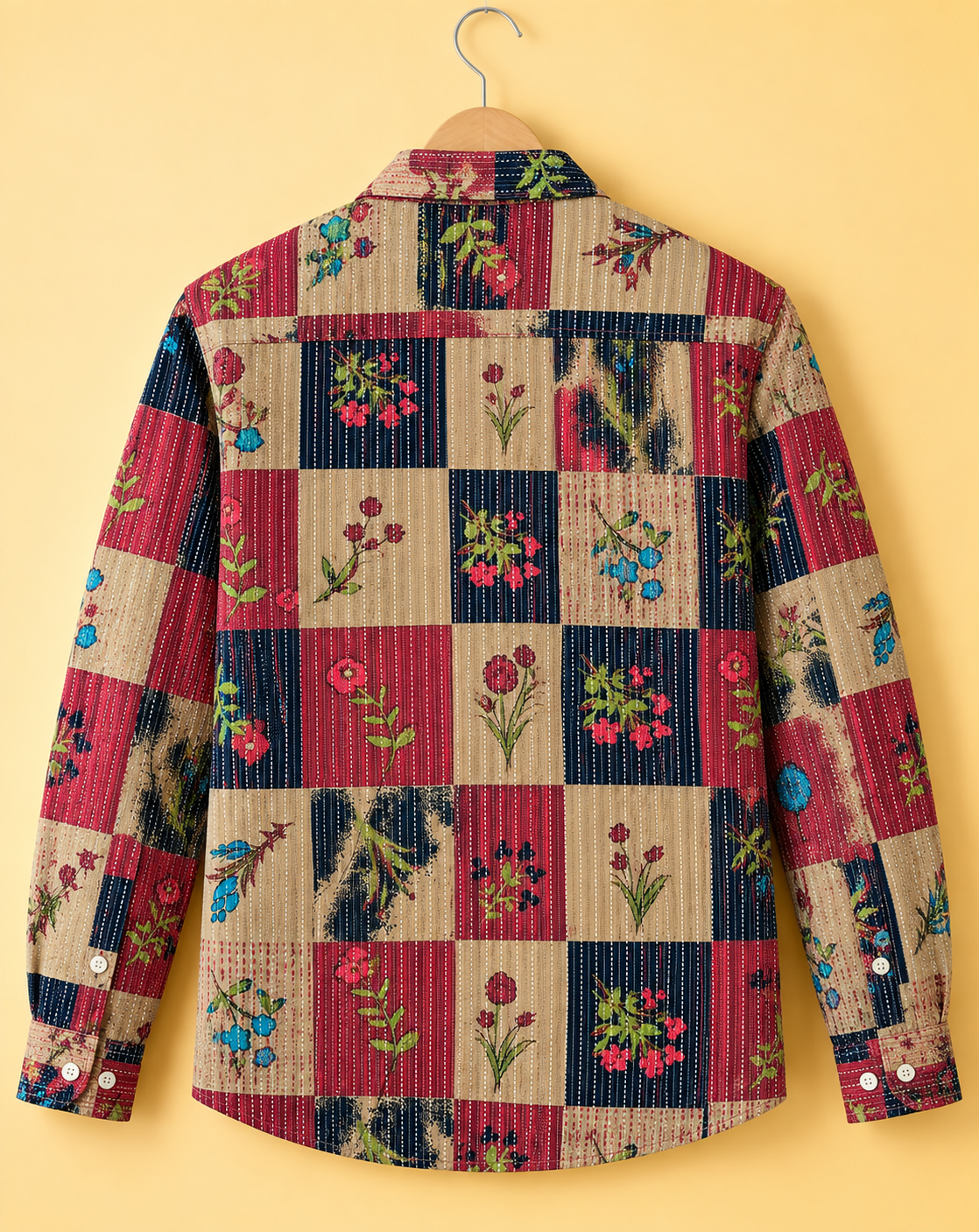 Floral Block* Dobby Shirt #24