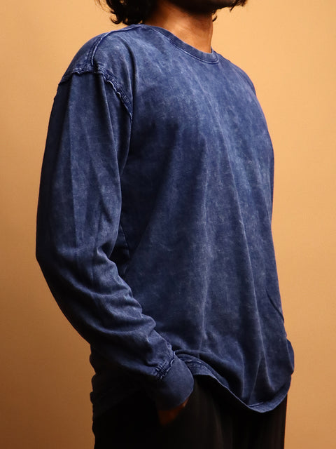 Indigo * ACID WASH SWEATSHIRT #7