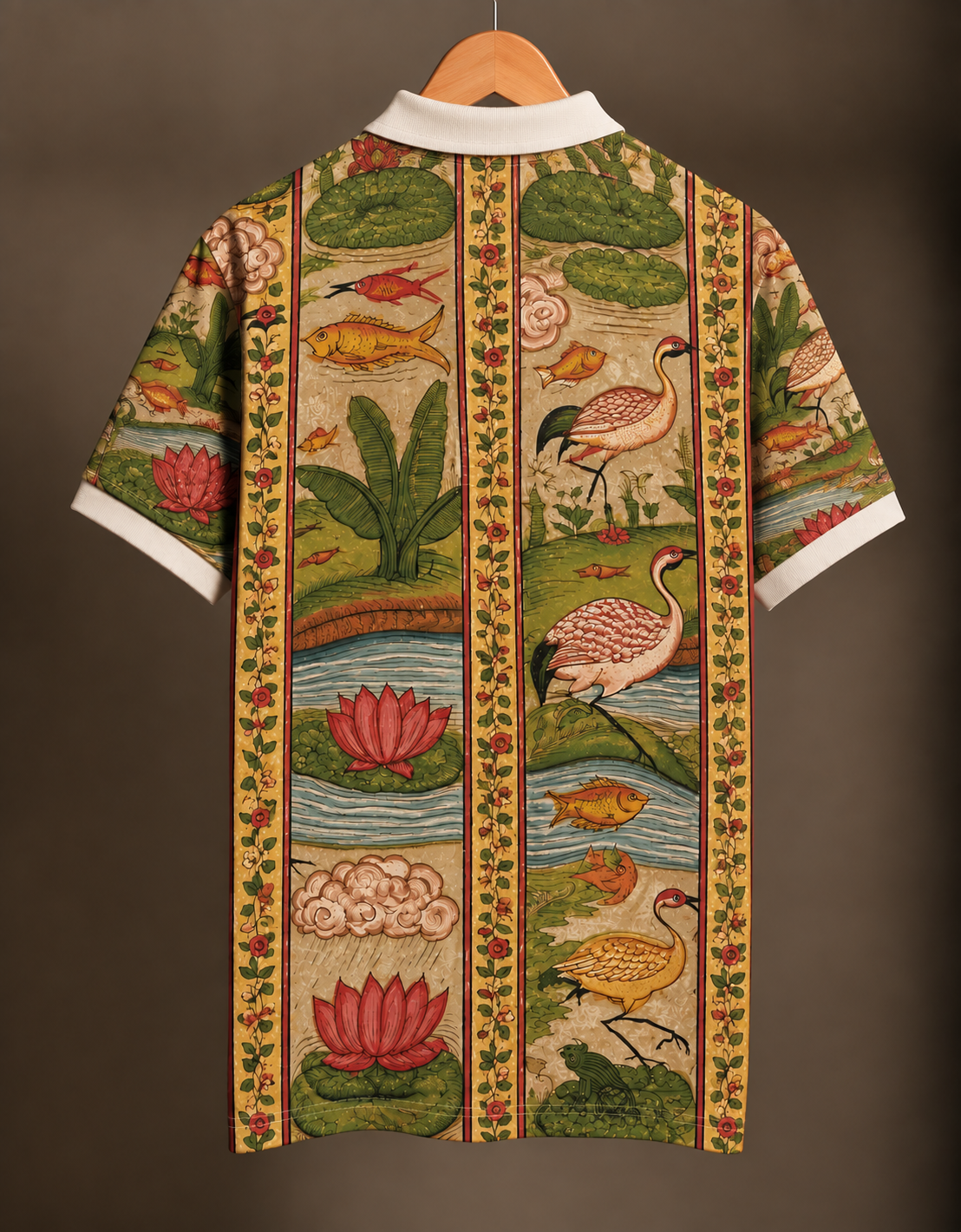 Sarovar Cotton Printed Polo Tee #14