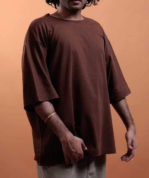 Mocha - Drop Shoulder tee #3