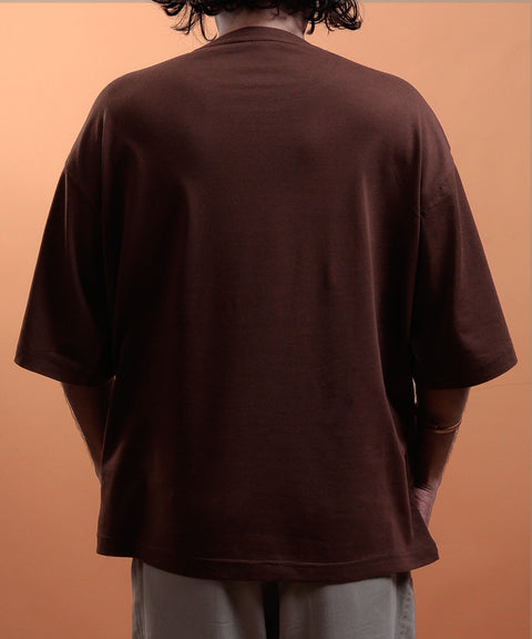 Mocha - Drop Shoulder tee #3