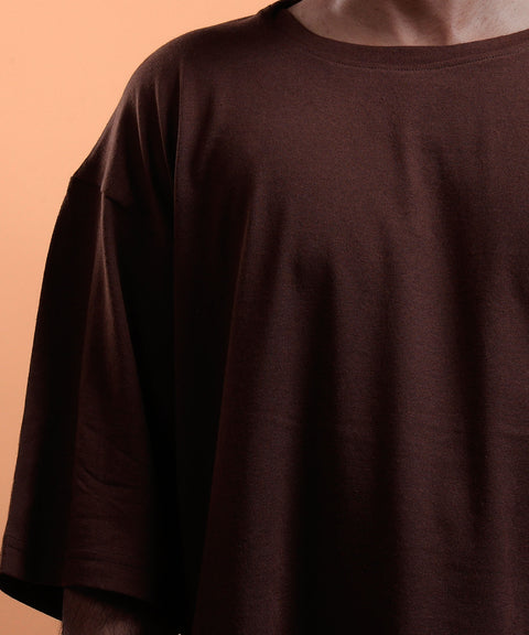 Mocha - Drop Shoulder tee #3
