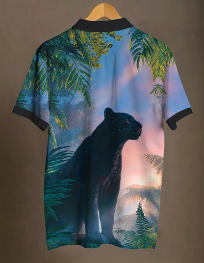 Cotton Printed Polo Tee #9
