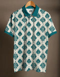 Cotton Printed Polo Tee #11