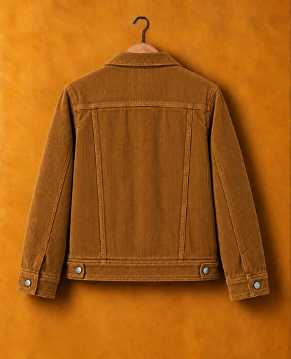 Terracotta* Corduroy Trucker Jacket#4