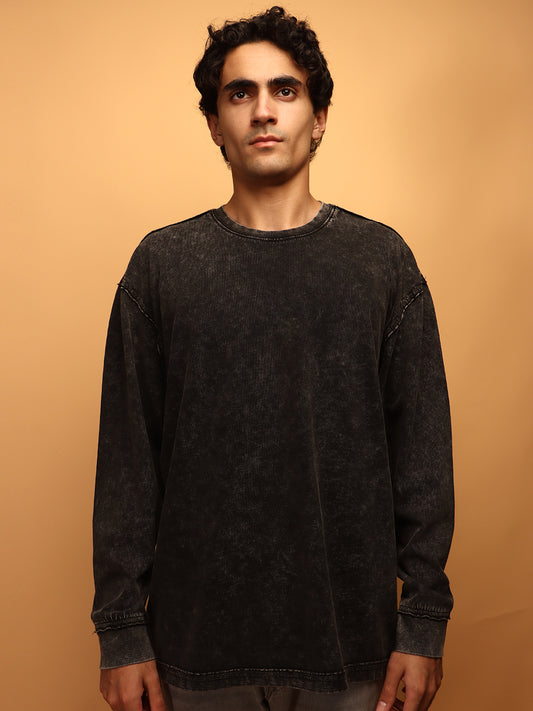 Dark Wave * ACID WASH SWEATSHIRT #8