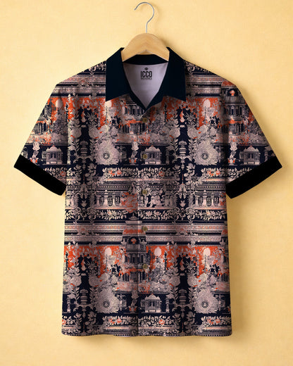 Midnight Bloom * Cotton Printed Shirt #16
