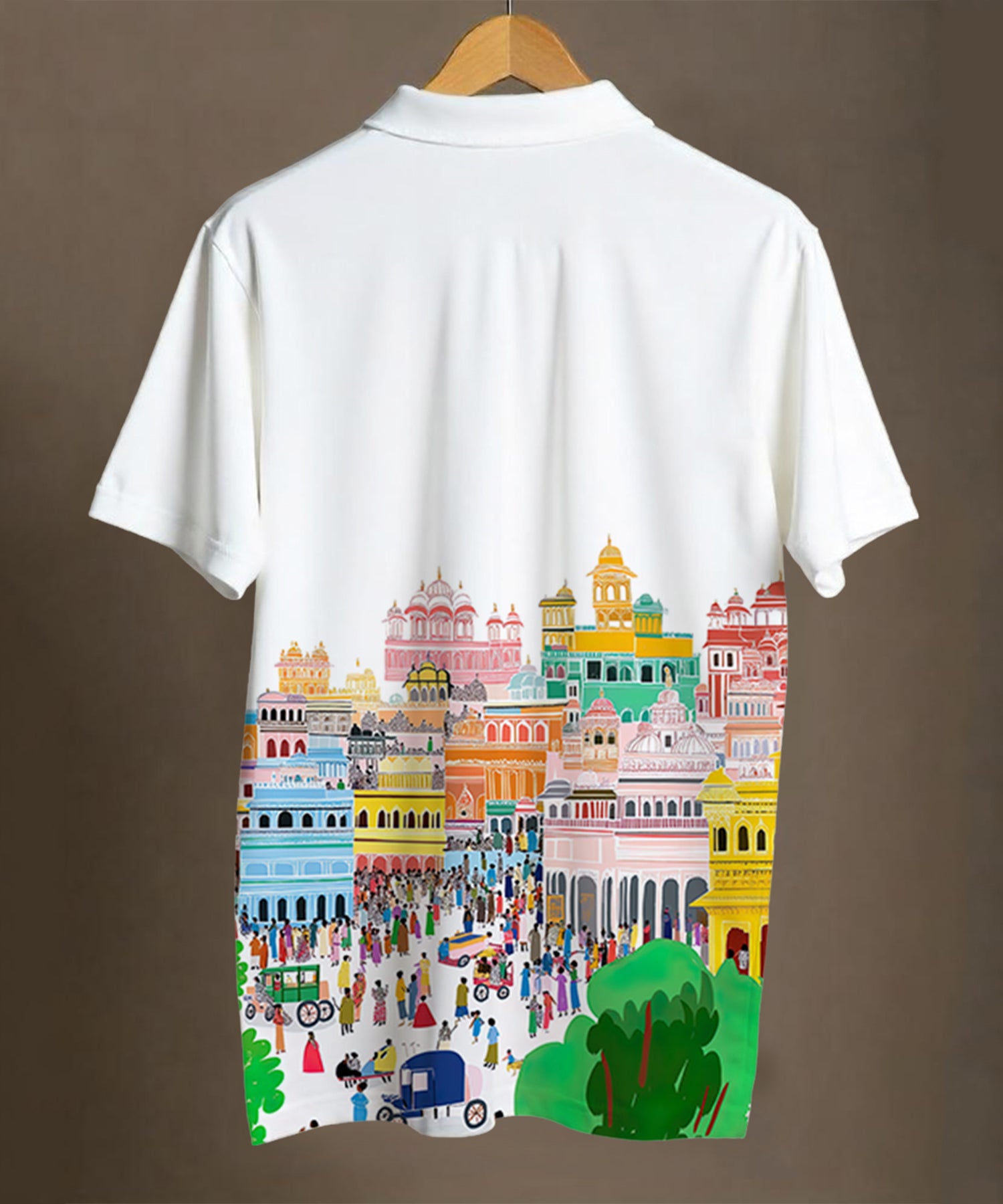 Shehar - Cotton Printed Polo Tee #1