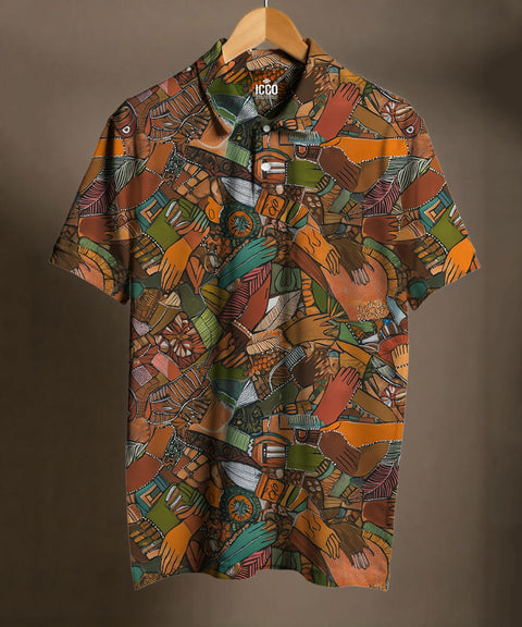 Lok Kala - Printed Polo Tee #2