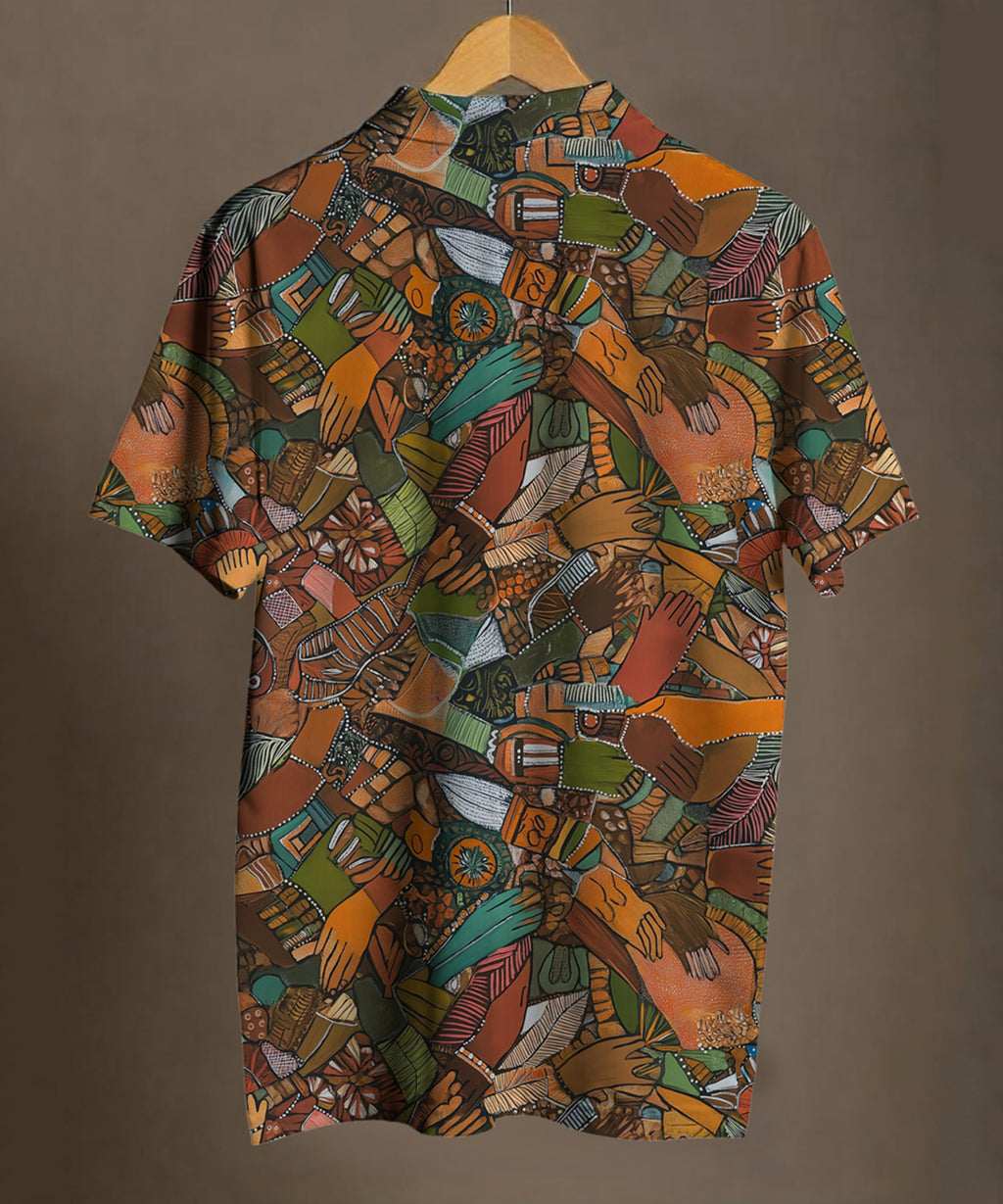 Lok Kala - Cotton Printed Polo Tee #2