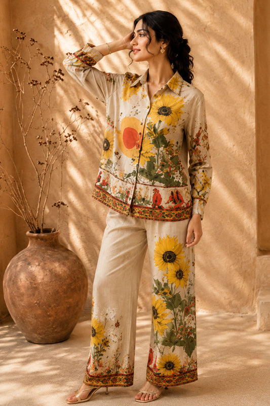 Rabeea * Women's Floral Printed Premium Co-ord Set #1