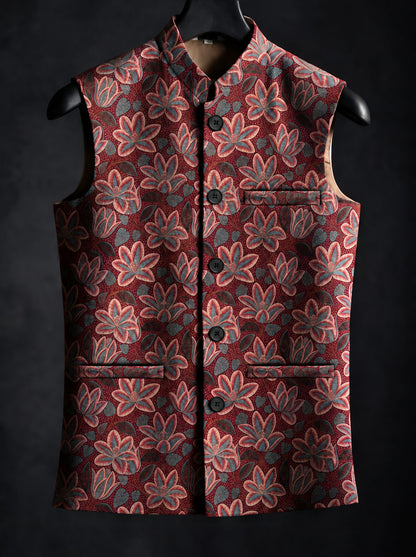 Gulnaar* Printed Waist Coat#101
