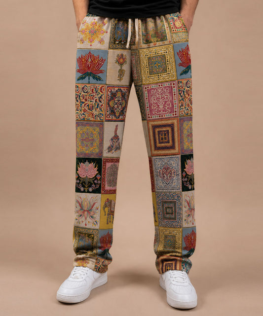 Naqqali Printed Wide Leg Jogger #3
