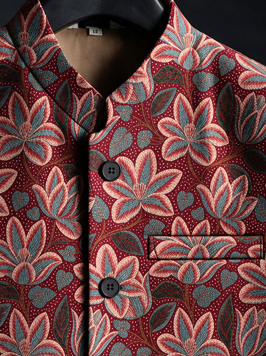 Gulnaar* Printed Waist Coat#101