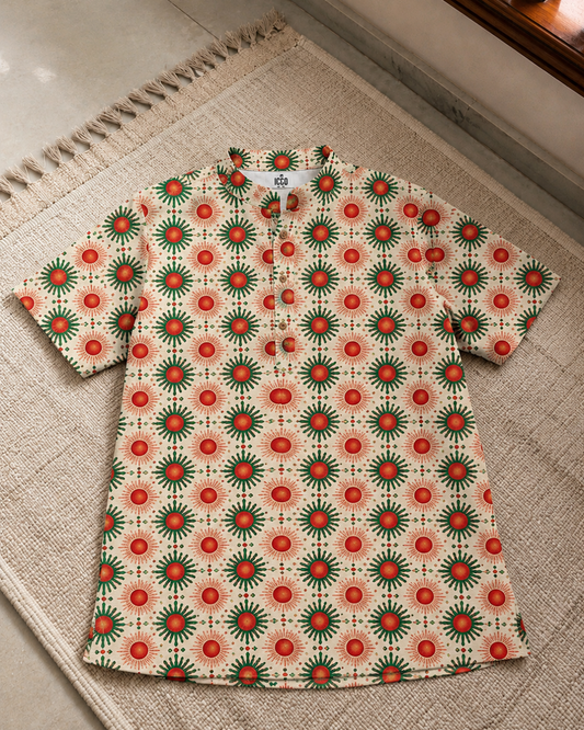 Ethnic * Cotton Printed Kurta Shirt #6