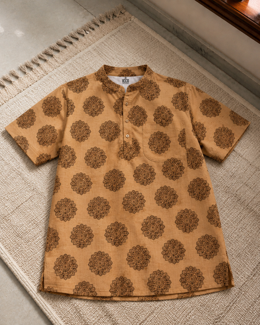 Bhoomi Mandala * Cotton Printed Kurta Shirt #2
