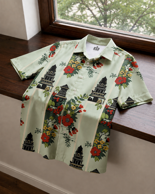 Shrine * Cotton Printed Shirt #20
