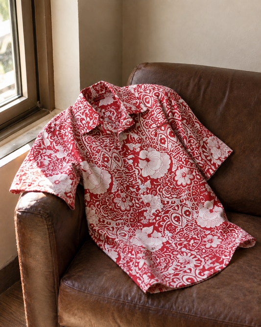 पलाश - Cuban Collar Printed Shirt #6