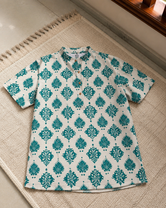 Royal * Cotton Printed Kurta Shirt #1