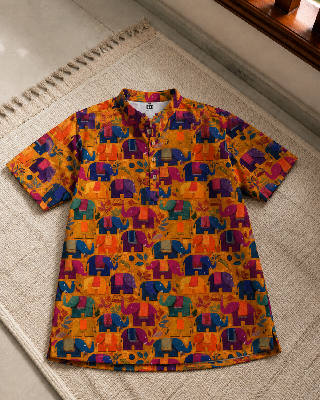 Gajotsav * Cotton Printed Kurta Shirt #4