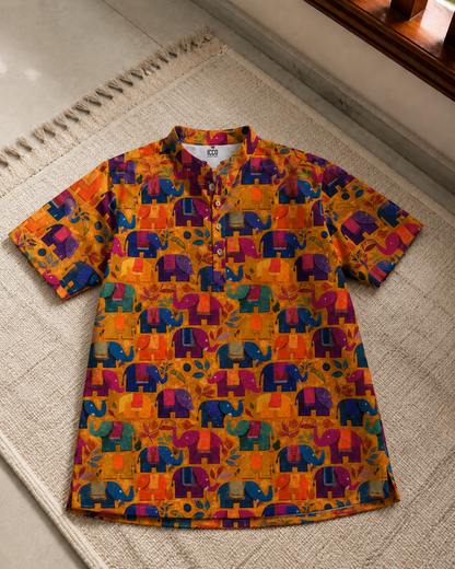 Gajotsav * Cotton Printed Kurta Shirt #4