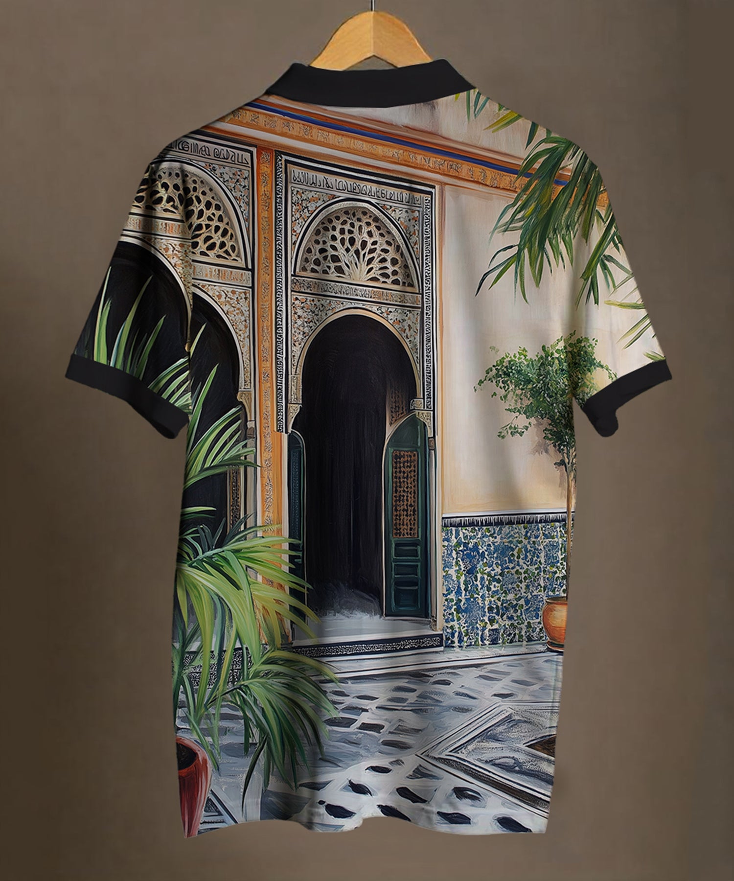 Nakkashi - Cotton Printed Polo Tee #3