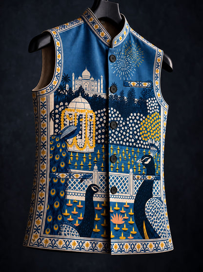 Muraqqa* Printed Waist Coat#102