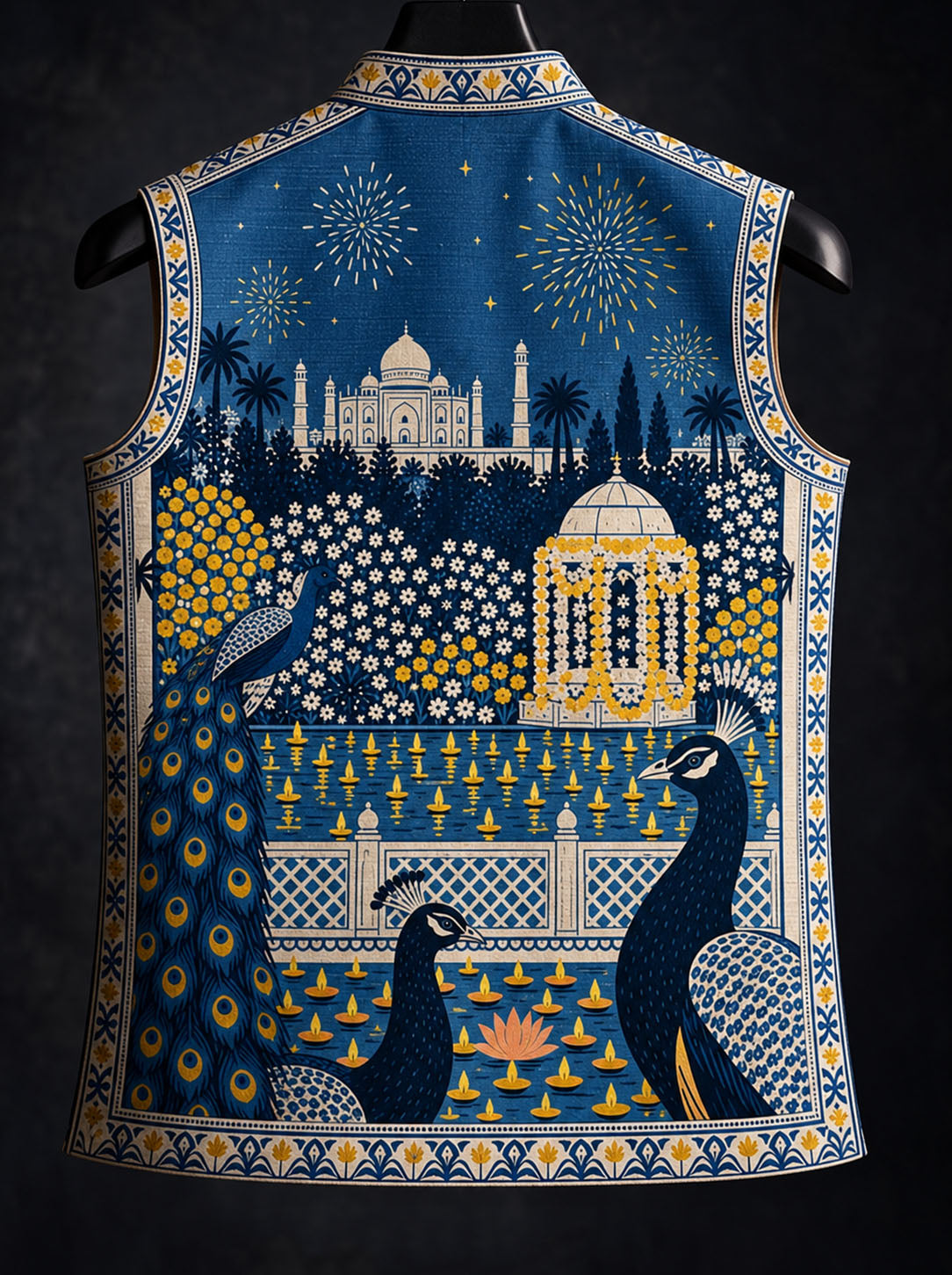 Muraqqa* Printed Waist Coat#102