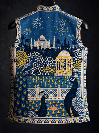Muraqqa* Printed Waist Coat#102
