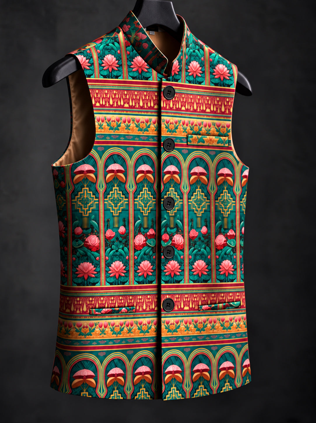 Aranya* Printed Waist Coat#103