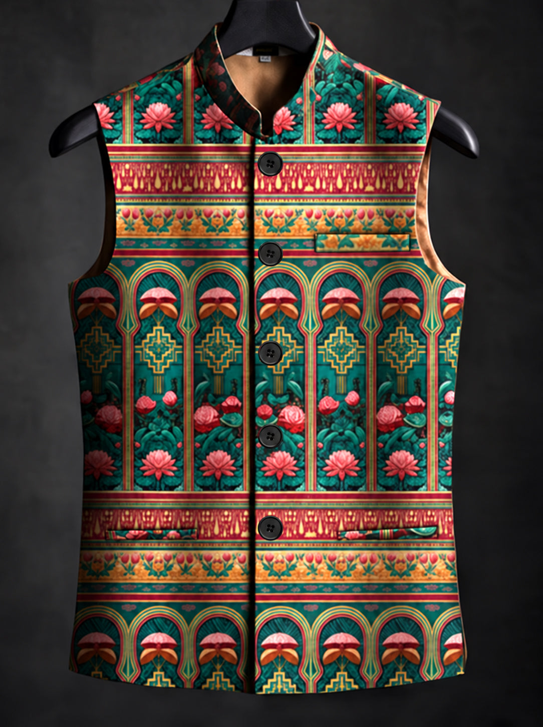 Aranya* Printed Waist Coat#103