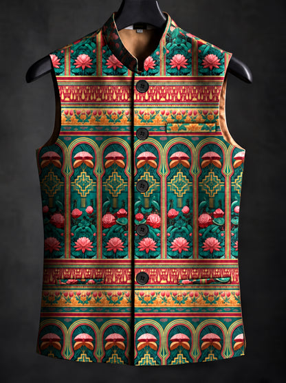 Aranya* Printed Waist Coat#103