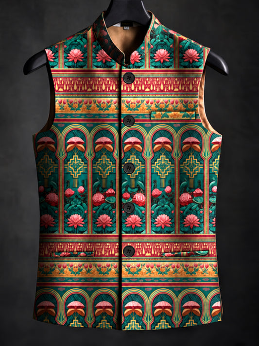 Aranya* Printed Waist Coat#103