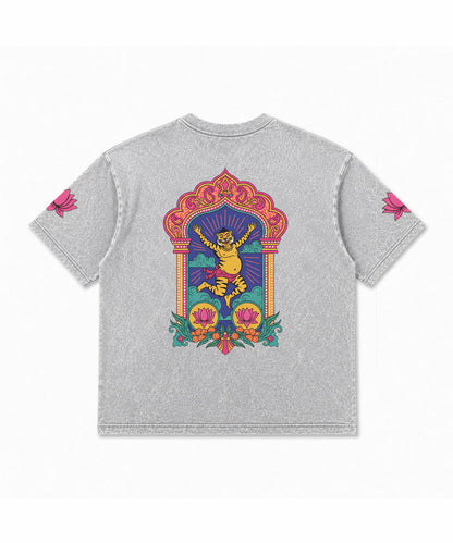 PRINTED * ACID WASH OVERSIZED TEES #11