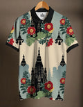 Cotton Printed Polo Tee #6