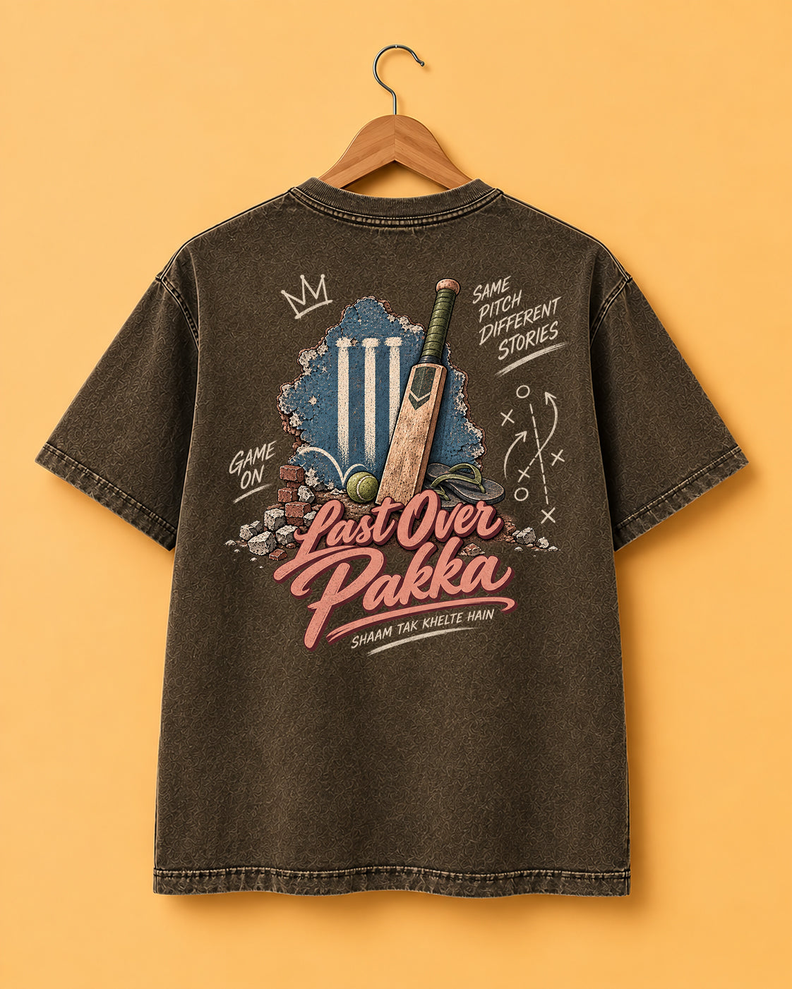 PRINTED * ACID WASH OVERSIZED TEES #17