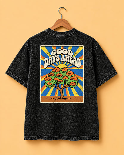PRINTED * ACID WASH OVERSIZED TEES #15
