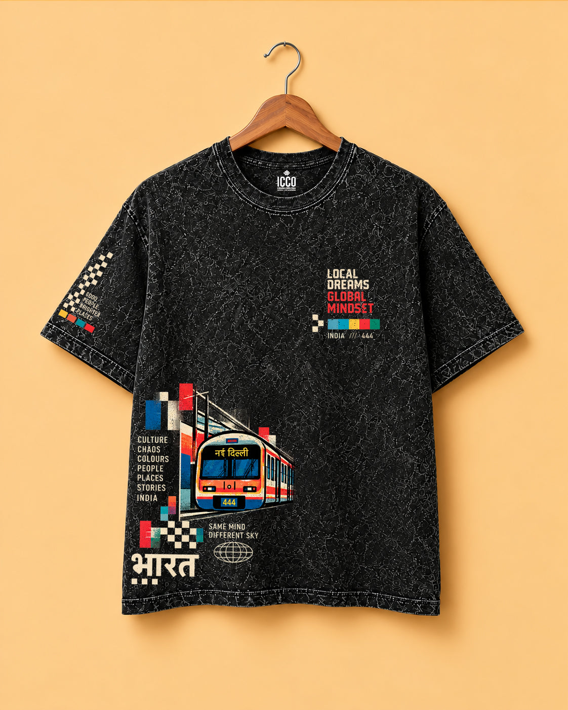 PRINTED * ACID WASH OVERSIZED TEES #18