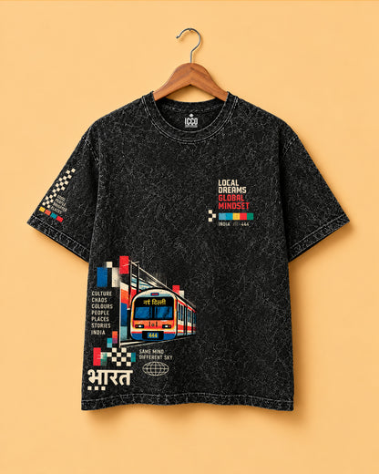 PRINTED * ACID WASH OVERSIZED TEES #18