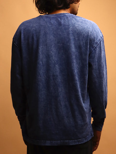 Indigo * ACID WASH SWEATSHIRT #7