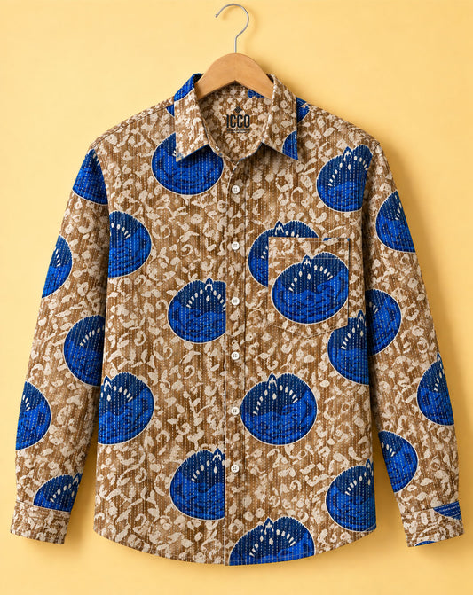 Batik Blue* Dobby Shirt #26