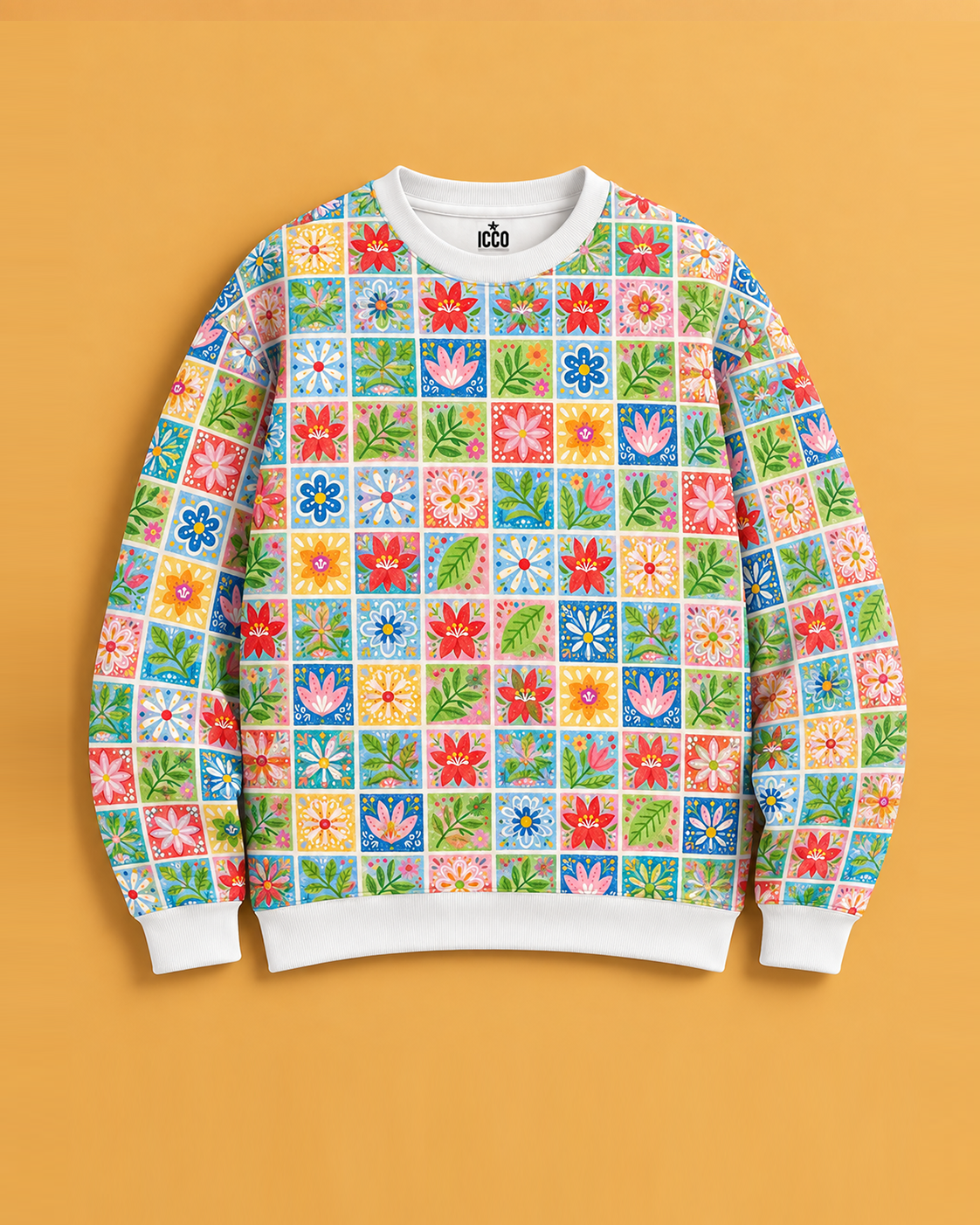 Bloom Tiles Printed Sweatshirt #5