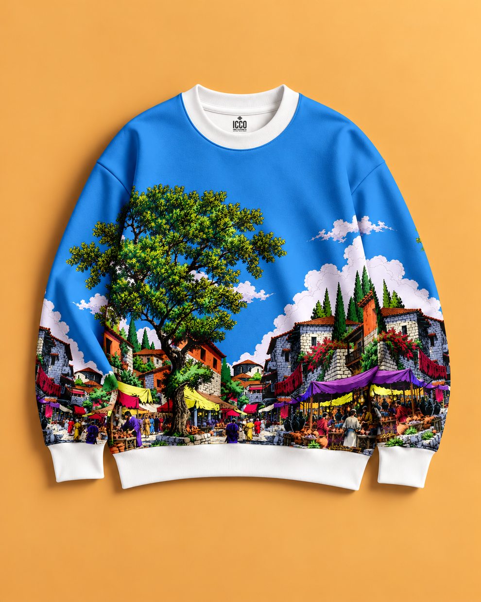 Azure Bazaar Printed Sweatshirt #10 – Indus Clothing Co.